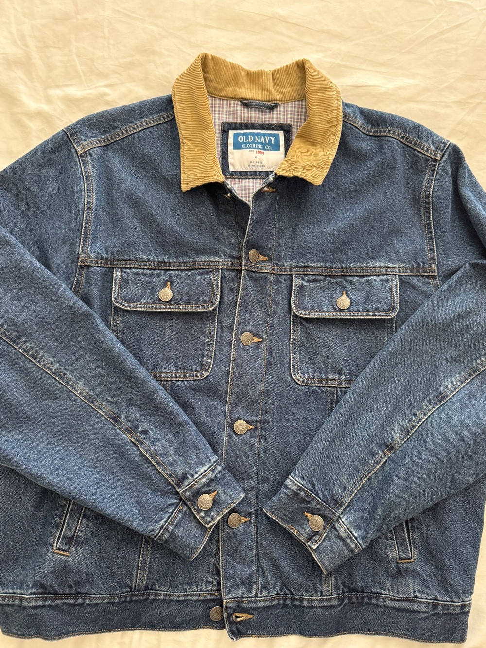 Men's Blue Denim Trucker Jean Jacket - Classic Blue